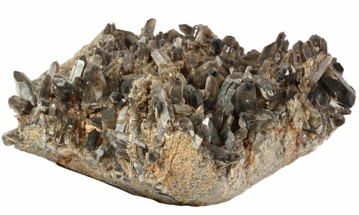Wide Smoky Quartz Cluster From Brazil #47194
